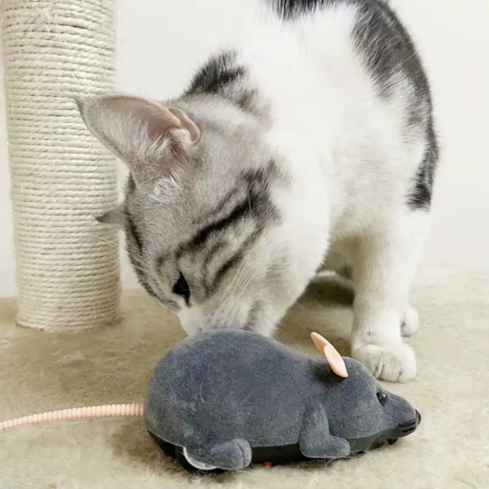 Pets Cats Mice Toy Wireless Electronic RC Mouse Playing Interactive Toys Pet Supplies Pets Gift Puppy Kitten