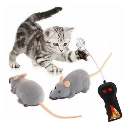 Pets Cats Mice Toy Wireless Electronic RC Mouse Playing Interactive Toys Pet Supplies Pets Gift Puppy Kitten